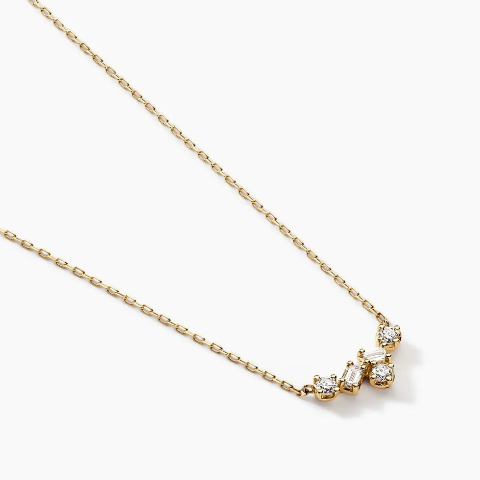Collier Antigonus Or Jaune Diamant Synthétique