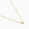 Collier Aphrodite Ld Or Jaune Diamant Synthétique