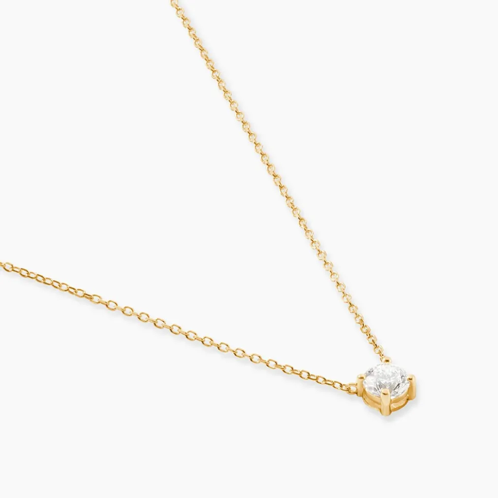 Collier Aphrodite Ld Or Jaune Diamant Synthétique