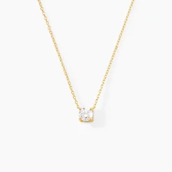 Collier Aphrodite Ld Or Jaune Diamant Synthétique