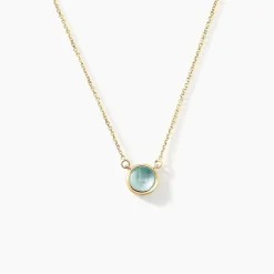 Collier Arenale Or Jaune Topaze