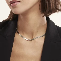 Collier Argent Bicolore Akio
