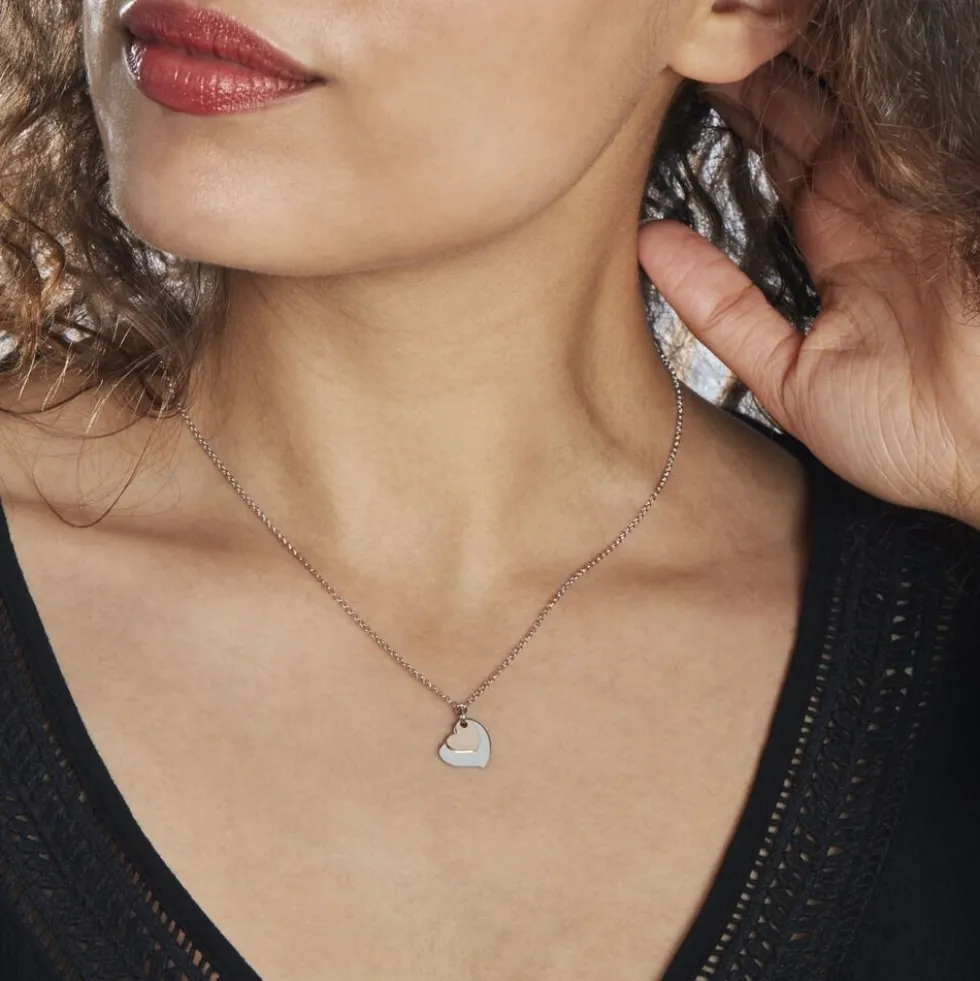 Collier Argent Bicolore Soio