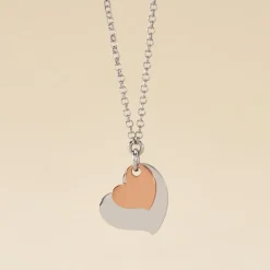 Collier Argent Bicolore Soio
