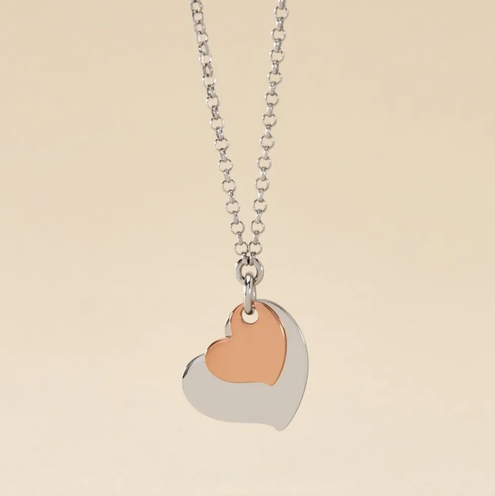 Collier Argent Bicolore Soio