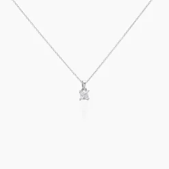 Collier Argent Blanc Jenah Oxyde De Zirconium
