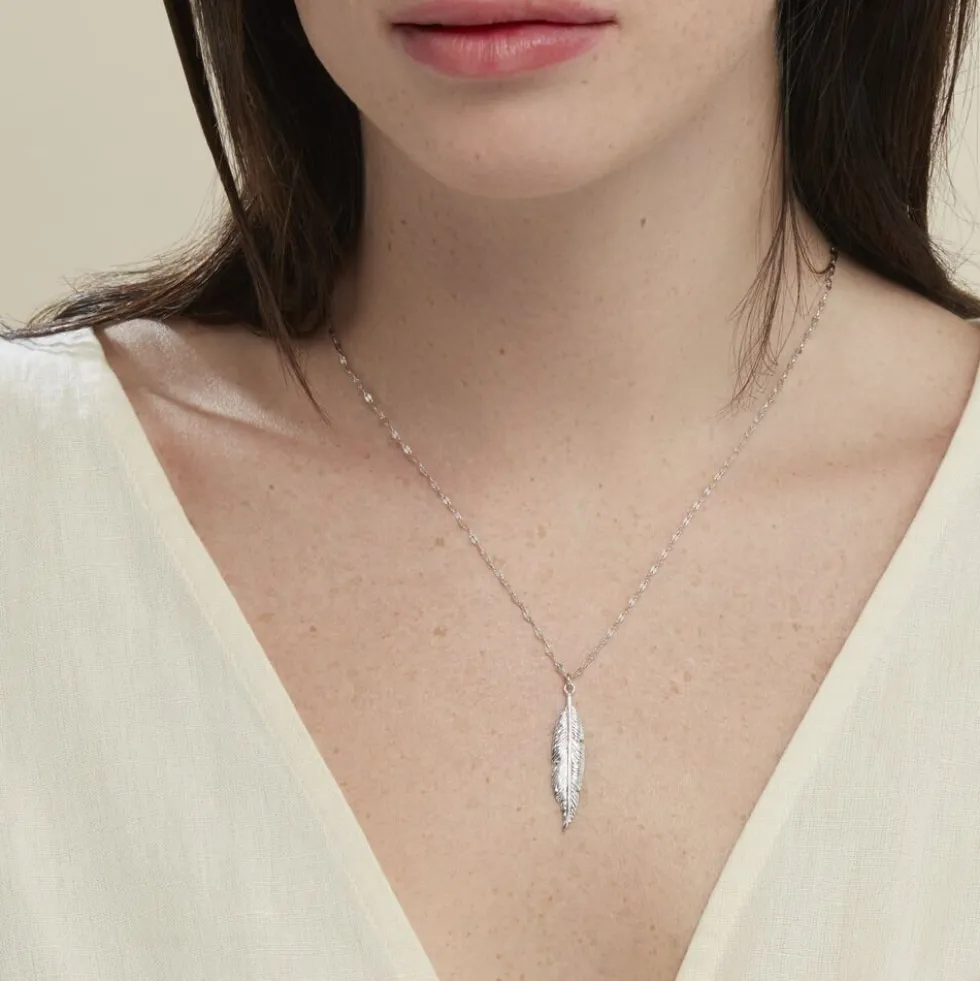 Collier Argent Blanc Jubba