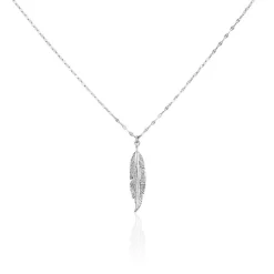 Collier Argent Blanc Jubba