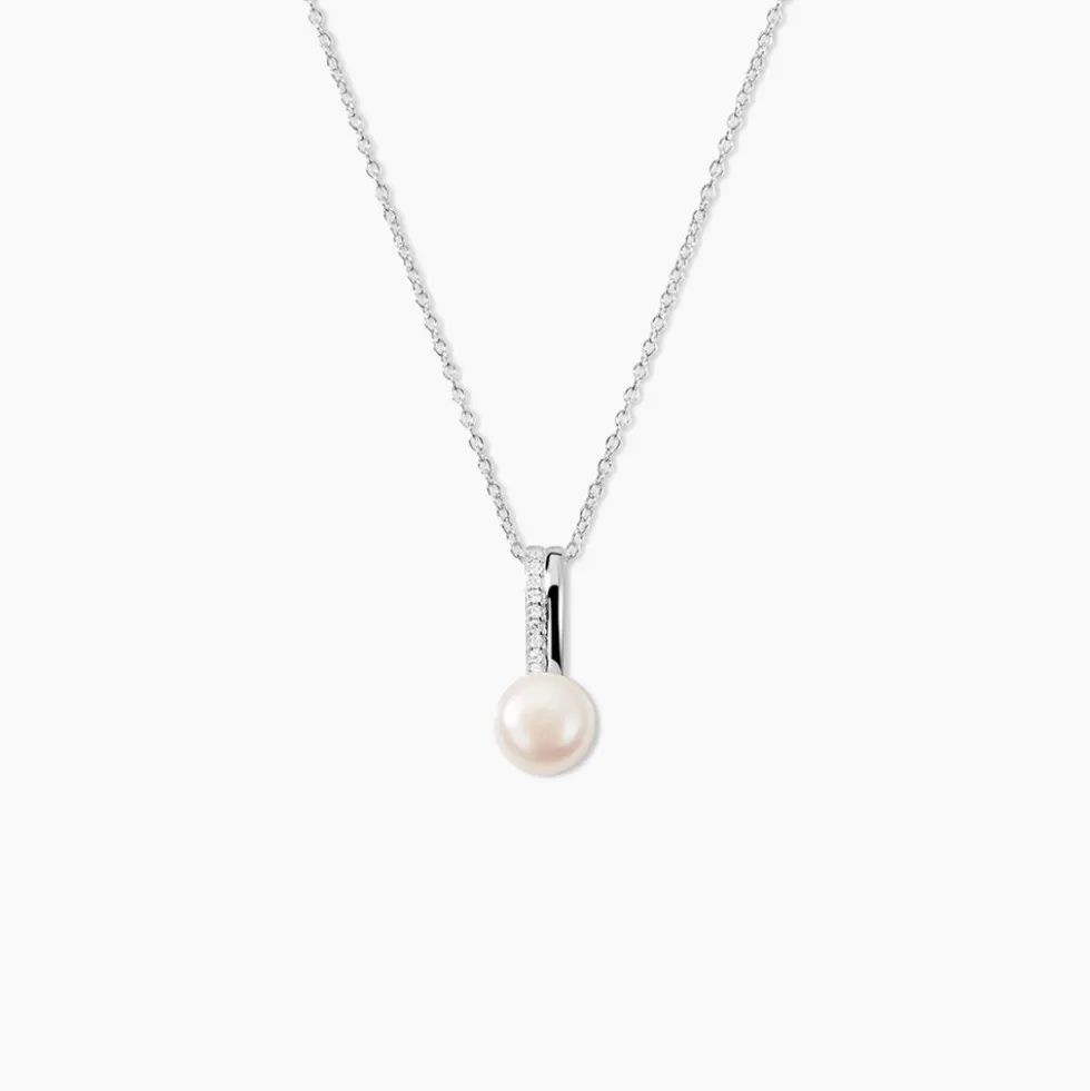 Collier Argent Blanc Kathy Perle De Culture