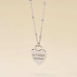 Collier Argent Blanc Laurentin