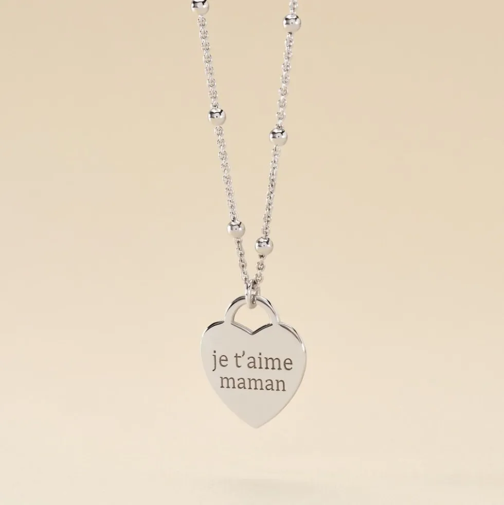 Collier Argent Blanc Laurentin