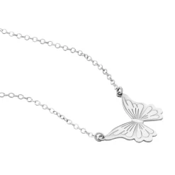 Collier Argent Blanc Liseron