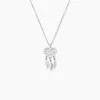 Collier Argent Blanc Sisile