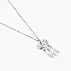 Collier Argent Blanc Sisile