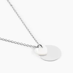 Collier Argent Blanc Tana Nacre