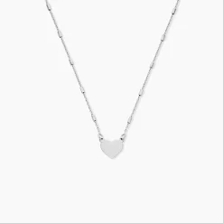 Collier Argent Blanc Taneka