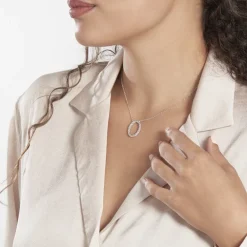 Collier Argent Blanc Unai