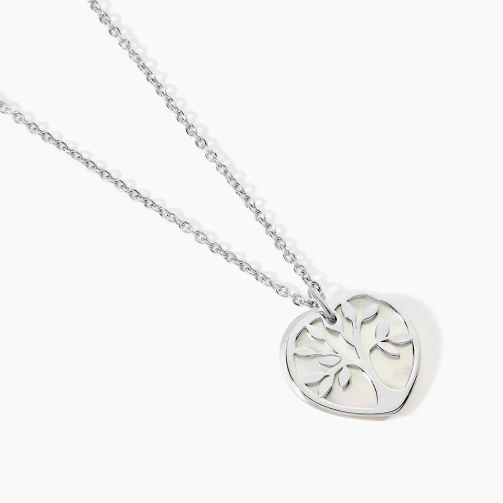 Collier Argent Blanc Vitto Nacre