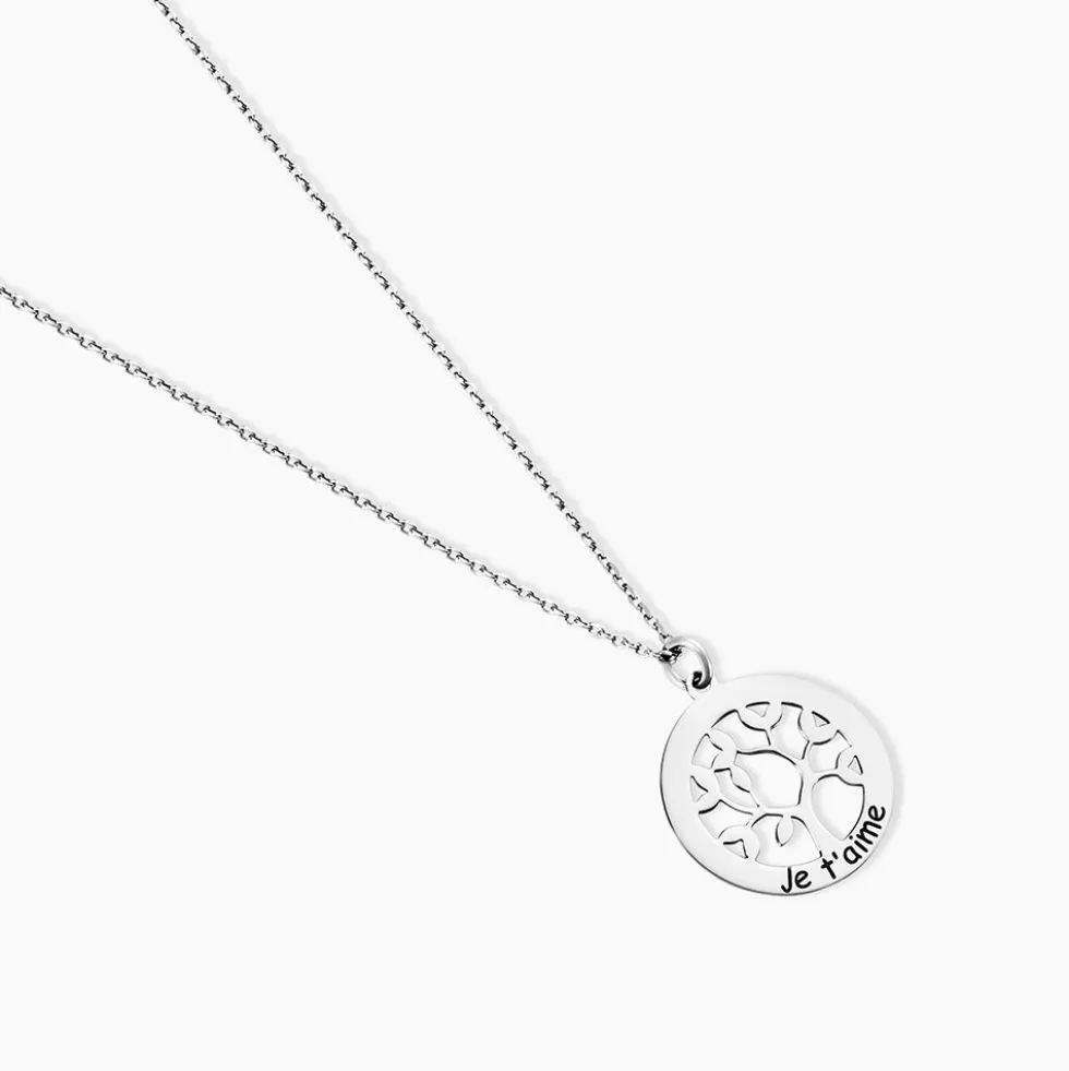 Collier Argent Blanc Vroon
