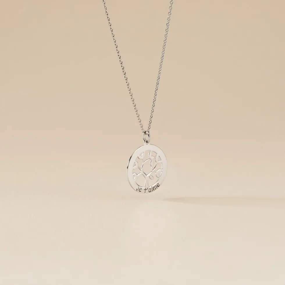 Collier Argent Blanc Vroon