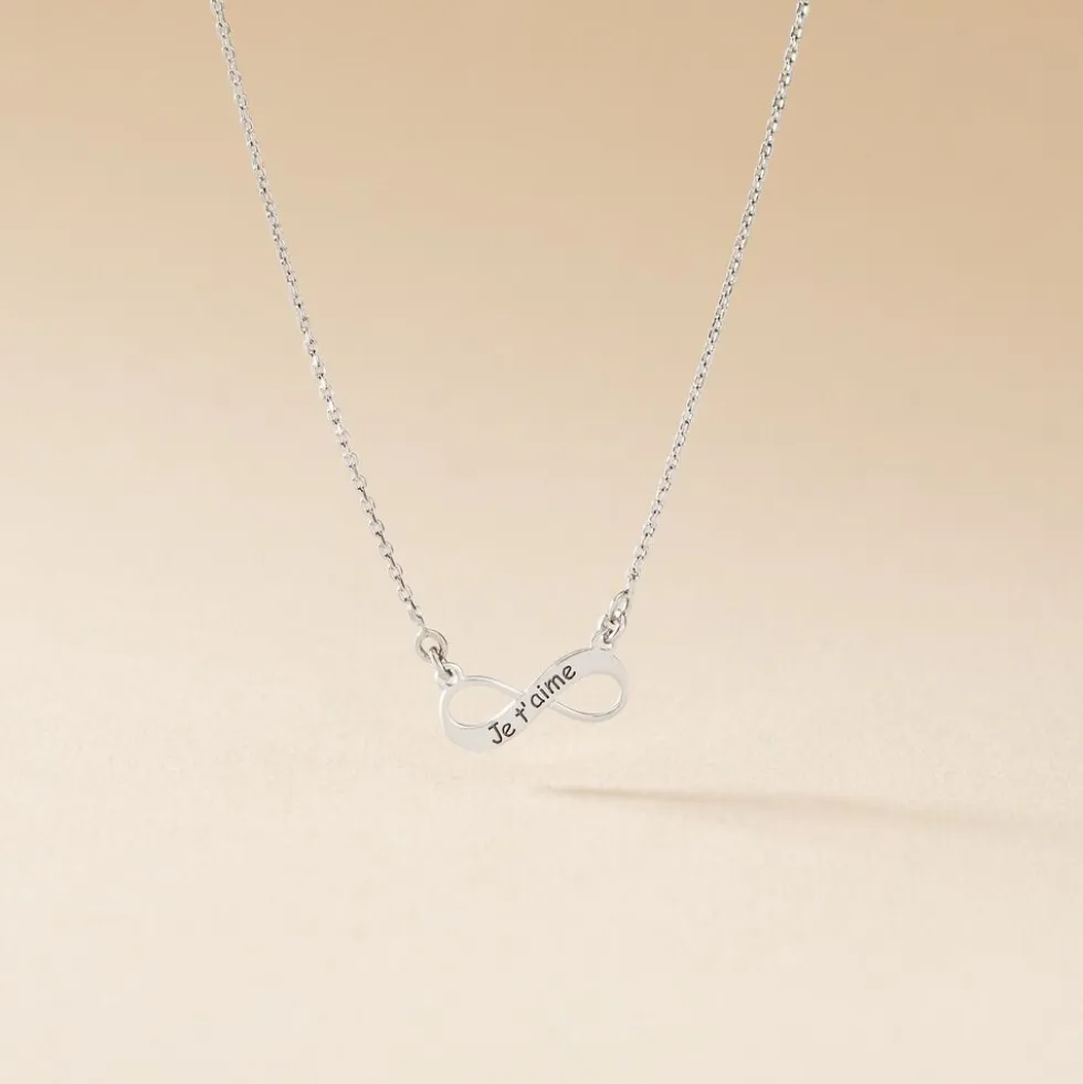 Collier Argent Blanc Wandis