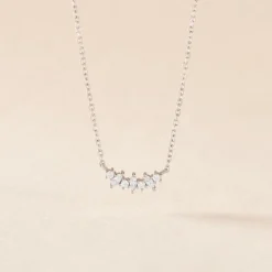Collier Argent Eden Oxyde De Zirconiums