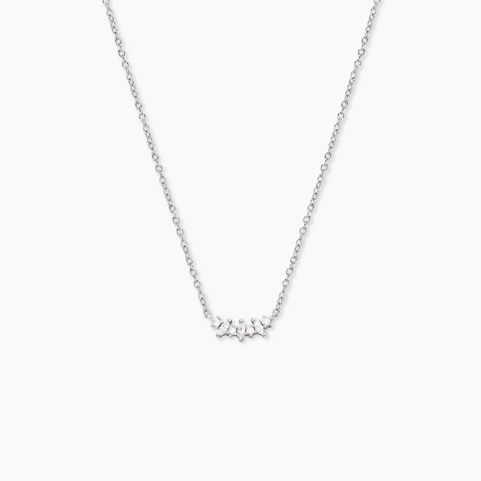 Collier Argent Eden Oxyde De Zirconiums