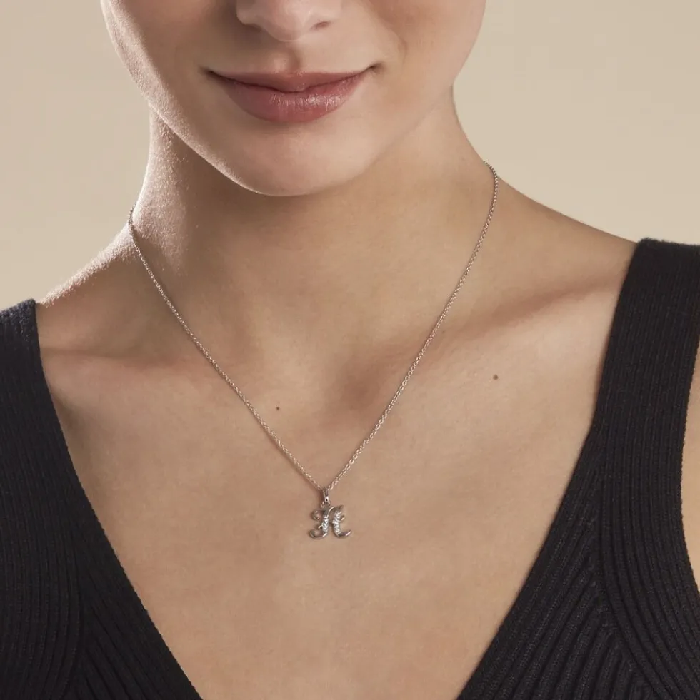 Collier Argent Fifi Oxydes De Zirconium