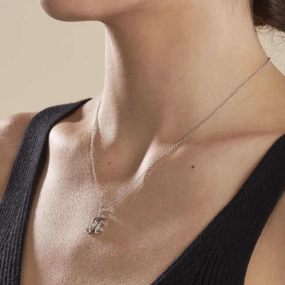 Collier Argent Fifi Oxydes De Zirconium