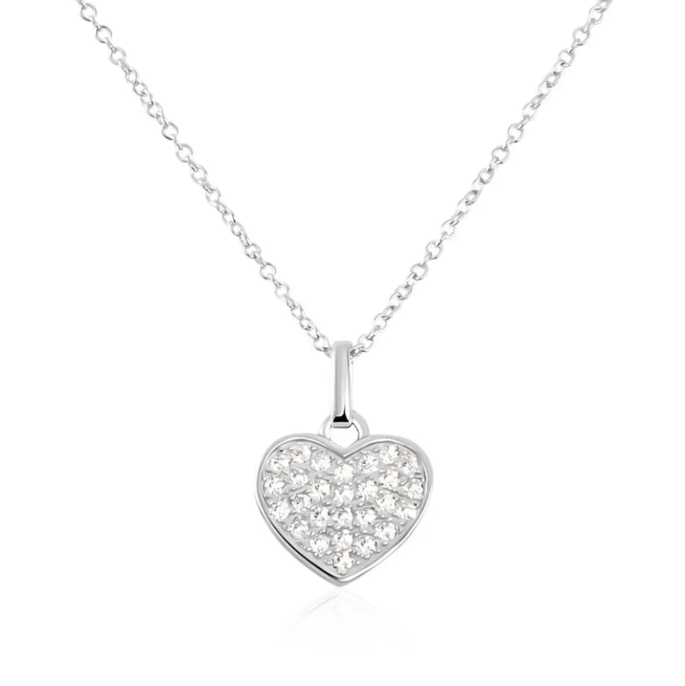 Collier Argent Frederik Oxyde De Zirconium