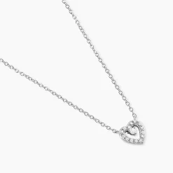 Collier Argent Gautiere Oxydes De Zirconium