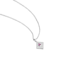 Collier Argent Guntrun Oxydes De Zirconium