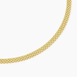 Collier Argent Jaune Carola