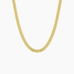 Collier Argent Jaune Carola