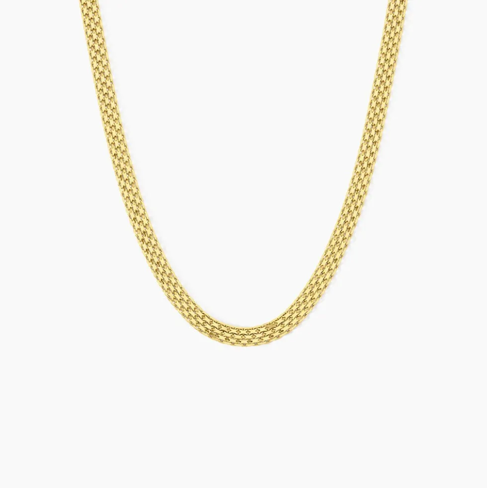 Collier Argent Jaune Carola