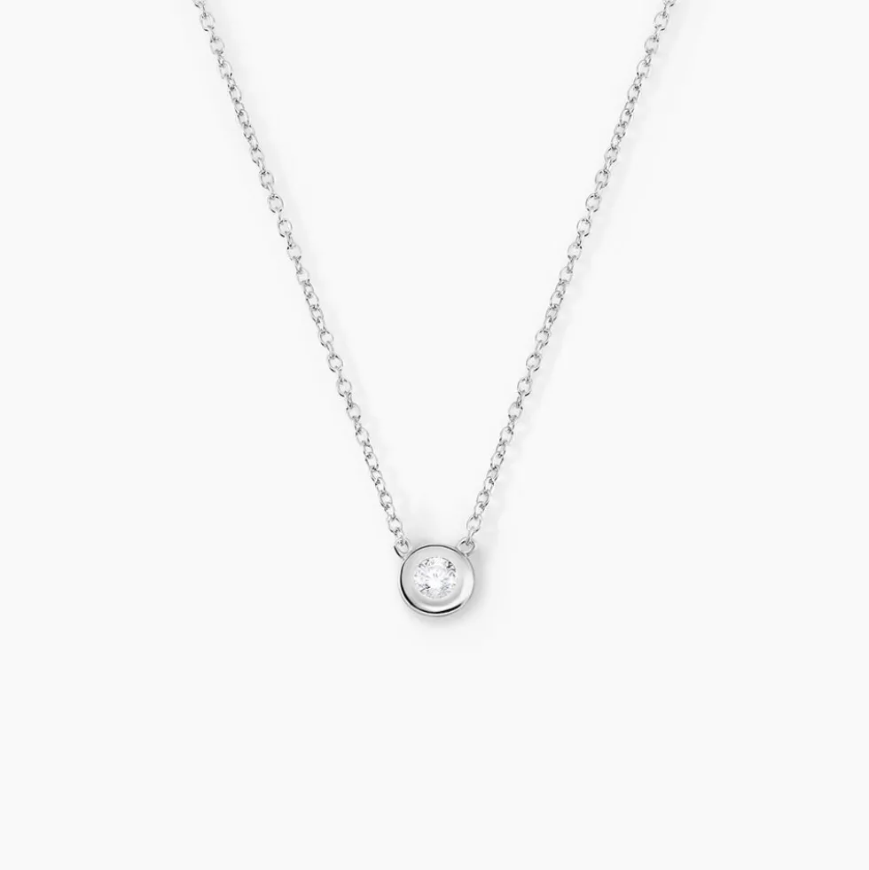 Collier Argent Laureano Oxydes De Zirconium