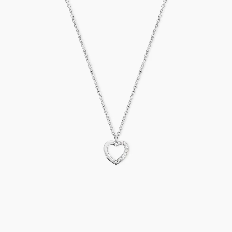 Collier Argent Saverio Oxydes De Zirconium