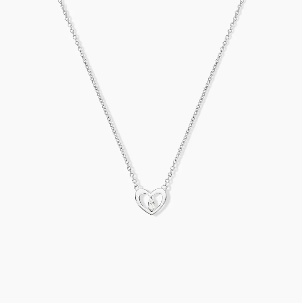 Collier Argent Savin Oxydes De Zirconium