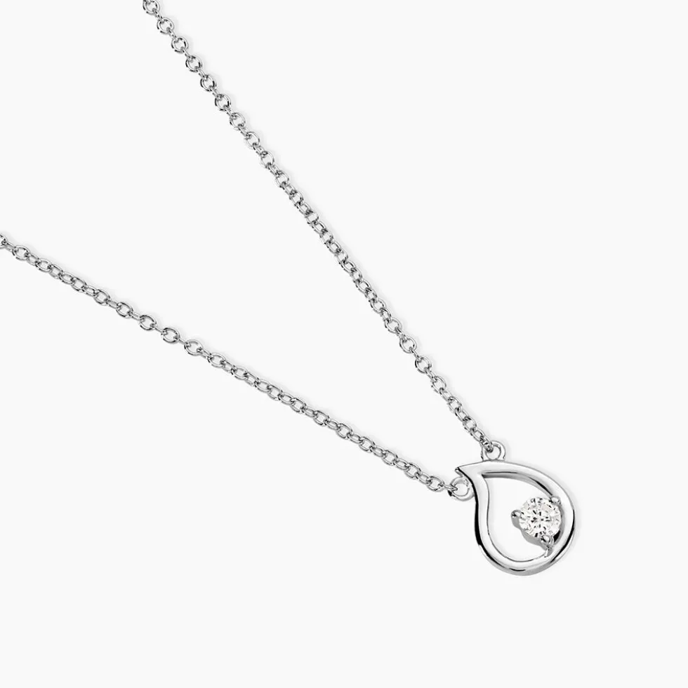 Collier Argent Sidonio Oxydes De Zirconium