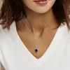 Collier Argent Sphinx Oxydes De Zirconium