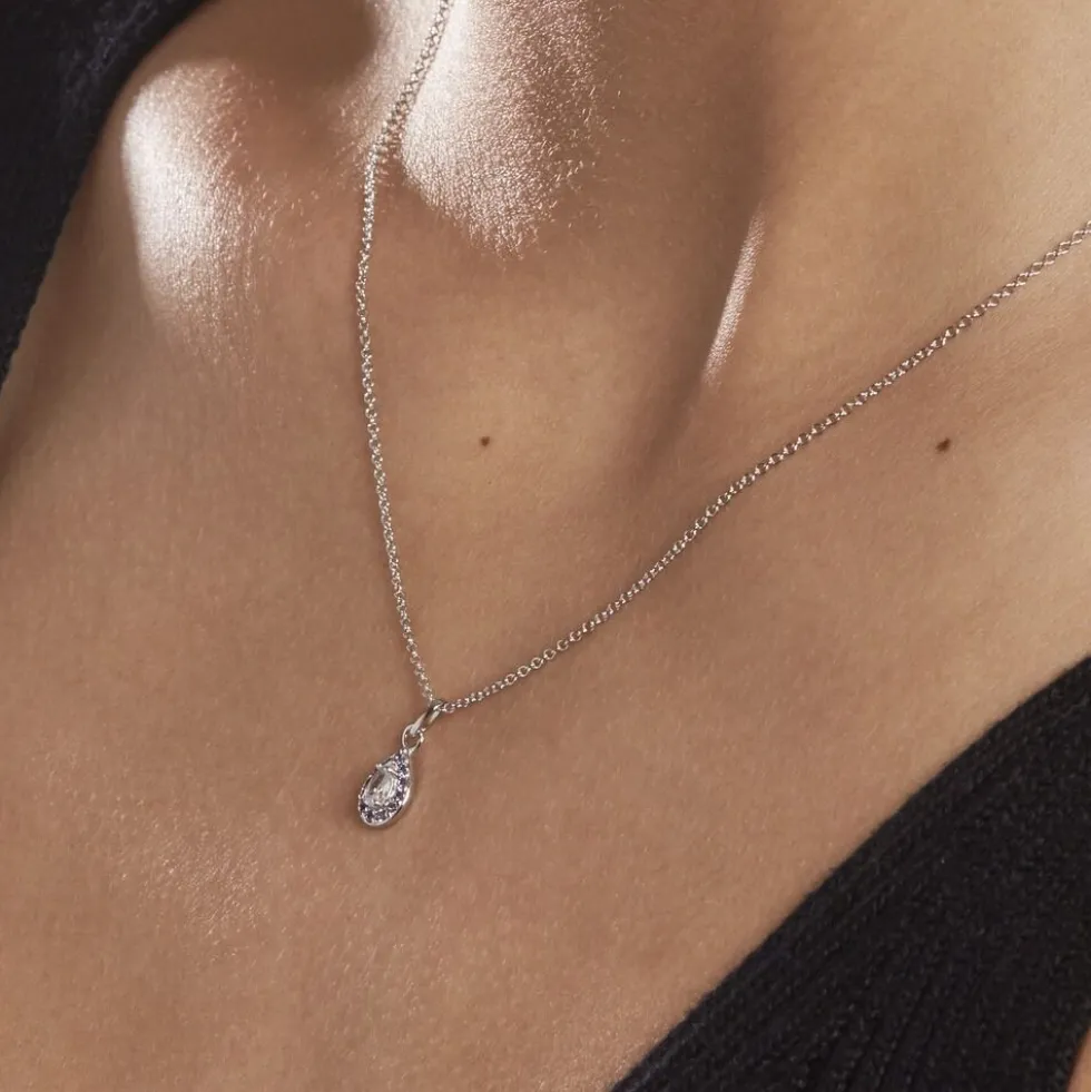 Collier Argent Tania Oxydes De Zirconium