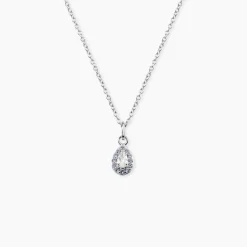 Collier Argent Tania Oxydes De Zirconium