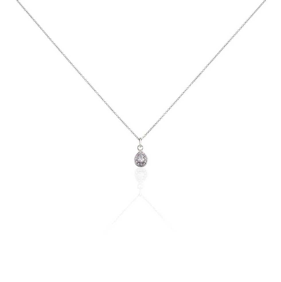 Collier Argent Tania Oxydes De Zirconium