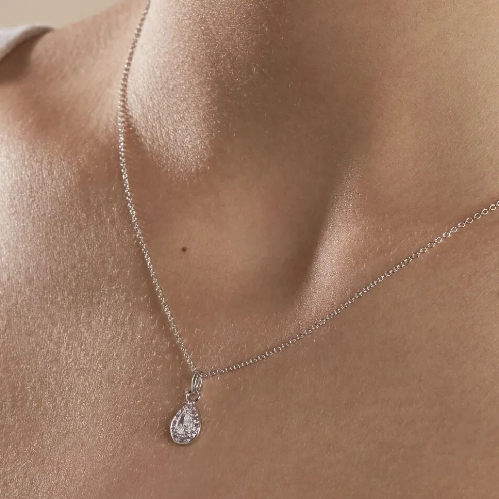 Collier Argent Tania Oxydes De Zirconium