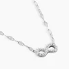 Collier Argent Wine Infini Oxydes De Zirconium