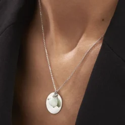 Collier Aroha Argent Blanc Amazonite Perle De Culture