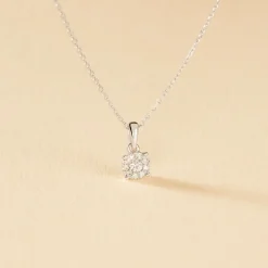 Collier Artemis Or Blanc Diamant