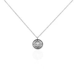 Collier Aryan Acier Blanc