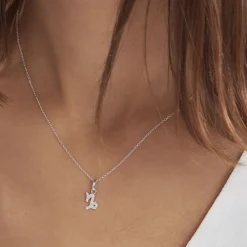 Collier Astra Argent Blanc Oxyde De Zirconium