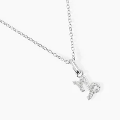 Collier Astra Argent Blanc Oxyde De Zirconium